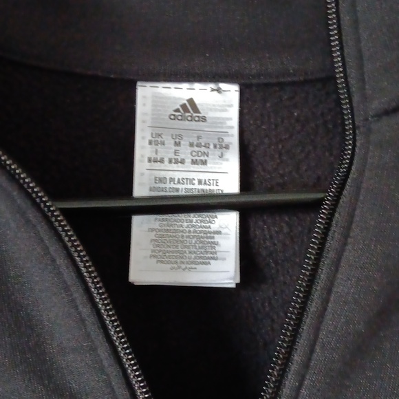 Adidas sweater half zip black and grey - Picture 2 of 6
